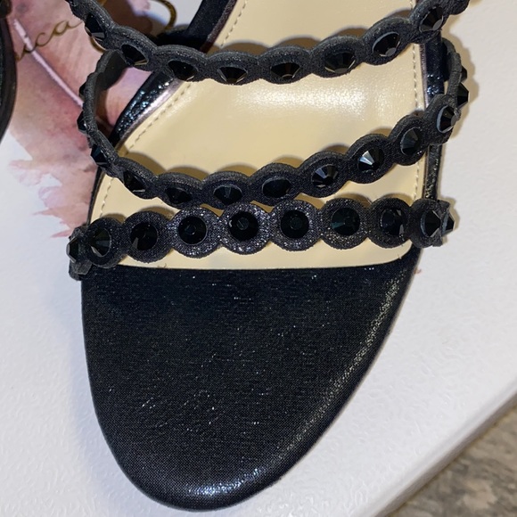 Jessica Simpson Black Shimmer Sand Jezalynn Heel - Picture 13 of 14